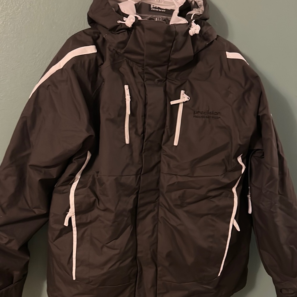 Precision Mountain Wear Men’s Brown Ski Snowboard Coat Sz M